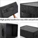 Long Gray Storage Baskets Narrow Storage Basket Organizer Storage Bins for Small Toys Keys Make Up Hair Cosmetic Drawer Home Decor Storage Basket Decorative Storage Bin