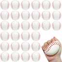 30PCS Large 2.5Inch Baseball Stress Ball,Stress Relief Balls,Squeeze Sports Ball,Squeeze Foam Balls for Themed Baseball Stress Anxiety Relief for Kids Children Playing,Party Gifts