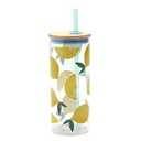 Tabletops Gallery Fruity Lucia Tumbler – Lemon, 2 PACK