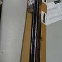 MODE Cambria Designer Series - Premium 4.5 foot Custom Curtain Rod - 1-1/8 inch Large Diameter - Non-Adjustable for a Seamless Look - Premium Designer Brackets and End Caps - Matte Graphite Finish