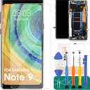 OLED for Samsung Galaxy Note 9 LCD Screen Replacement for Samsung Galaxy Note 9 Display Screen SM-N960F,SM-N960U,SM-N960N Touch Digitizer Assembly Repair Parts with Frame Black(with Fingerprint)