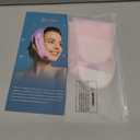 V-Line Mask Chin Up Mask V Shaped Face Mask Chin strap, Soft Silicone Chin Strap V Line Lifting Mask for Women,Jaw Exerciser (Pink)