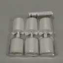 GenSwin Flameless Pillar Candles Flickering with Timer, Battery Operated Real Wax LED Votive 3D Wick Candles 6 Pack White(Battery Include, 2 x 3.2 Inch)