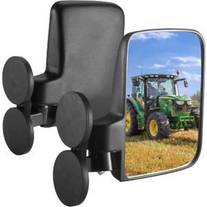 OFIG Universal Magnetic Tractor Mirrors, Side Mirrors for Tractors, Golf Carts, Forklifts, Lawn Movers, Small Dozers, Compatible with John Deere, Kubota B BX Mahindra Tractor Accessories