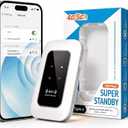 4G LTE Portable WiFi Router, Unlocked Mobile Hotspot with SIM Card Slot, Wireless Internet Travel Modem for RV Camping, Remote Work, and Road Trips, Up to 300 Mbps High-Speed Connection