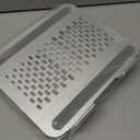 Laptop Stand for Desk, Aluminum Alloy Ergonomic Laptop Riser 360 Rotation Base, Portable Adjustable Laptop Stand for Office Home Fits MacBook Air Pro, Dell, HP (10"-17.3'') - Silver