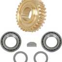 munirater Tine Shaft Gear Bearings Races Spacers Key Worm Gear Kit Replacement for MTD Troy Bilt Horse Tiller GW-11527 GW-1064 1064