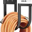 Garden Hose Holder Wall Mount - Metal Water Hose Hanger for Outside, Durable Hook for Garden, Garage, or Yard Storage (2 Pack)