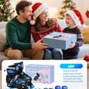 Sportneer Kids Roller Skates: 4 Size Adjustable Quad Skates with Light Up Wheels for 5-8, 8-12 Girls Boys Kids Toddlers Beginners, Birthday Gift with Protective Gear Set for Outdoor Indoor, S (30-33)