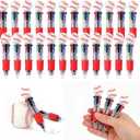 24Pcs Baseball 4-in-1 Multicolor Pens, Cute Mini Ballpoint Pens Bulk for Kids, Party Favors, Goodie Bag Stuffers, Sports Celebrations & Classroom Rewards