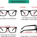 Eyekepper 5-pack Oversized Reading Glasses Square Large Frame Readers for Men and Women - 3 Black and 2 Blue +2.00