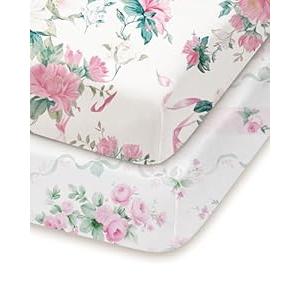 TotChill Pack and Play Sheets Fitted 2 Pack, 38x26 Graco Pack n Play Sheets for Playard & Travel Crib Mattress, Ultra Soft Jersey Knit, Breathable Stretchy Deep Pocket, Compatible with Mini Cribs