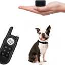 Tiniest Dog Shock Collar, Lightest Dog Training Collar with Remote for Small Dogs 5-15lbs & Medium Large Dogs/Puppies, Waterproof, Rechargeable, 1300ft Range (Black&Ultra Tiny)
