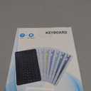 Ultra-Slim Rechargeable Bluetooth Keyboard Portable Wireless Keyboard for iPad A16 11th 10th Generation, iPad Pro iPad Air iPad Mini iPhone, Android Samsung Galaxy Tablet Smartphone Cell Phone (Black)