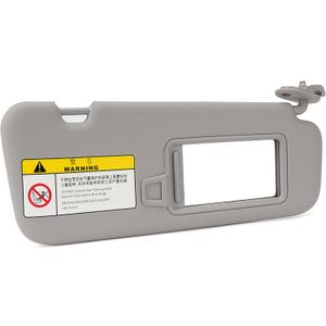 Right Passenger Side Sun Visor Compatible with 2016 2017 2018 2019 Hyundai Elantra AD Replaces # 85220-F0100TTX Gray