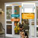 XL Dog Door for Sliding Dog Door, Aluminum Extra Large Doggy Door for 79-82 in Slider Door, 14" x 24" Flap