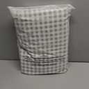 Gingham Duvet Cover Queen Size, 3 Pieces Soft Breathable Microfiber Plaid Comforter Cover with Zipper Closure & 2 Pillow Shams, Ruffle Farmhouse Vintage Decor, Sage Green