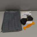 MAGZO Window Screen Replacement Mesh 48"W x 99"L - Pet Resistant Premium & Durable Polyester Screen Door Mesh, Allows Fresh Air in, DIY Repair Kit Includes Tool for Sliding Doors,Windows,Patio, Gray