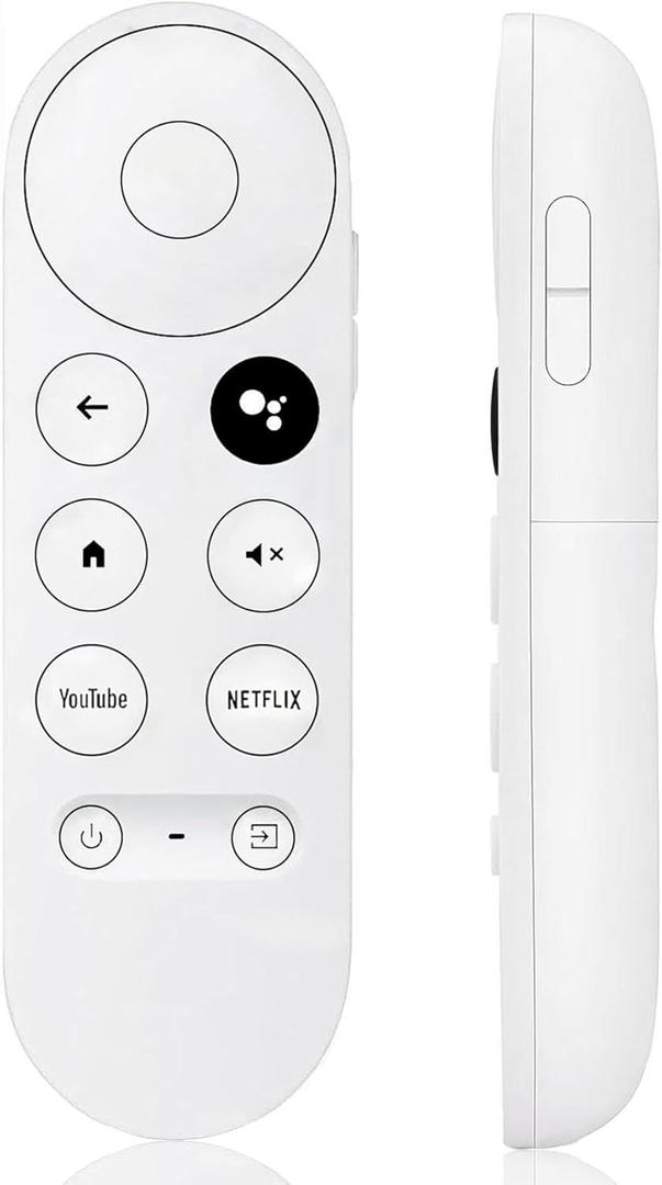 New Voice Remote Control for Google Chromecast TV 4K (Snow), Replacement Remote for Google Chromecast 4k Snow HD TV G9N9N GA01409-US GA01919-US GA01920-US GA01923-USGA01409-US