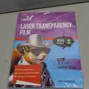 Uinkit Laser Transparency Film 8.5x11 Transparent Paper for Overhead Projector and Laser Jet Printer Copier, 100 Sheets