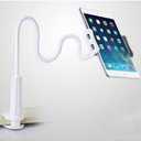 Multifunction Lazy Mobile Phone/Tablet/Stand Holder/Hangers/Clip Manual for Table/Bedside(Silver)