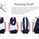3 Pack Nursing Covers for Breastfeeding Soft Infinity Scarf, Privacy Cover-Up Shawl Lightweight, Breathable Nursing Wrap (Navy Blue, Grey, Black)