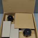 Kingston Brass NB660AL Water Onyx Twin Lever Handle Pressure Balanced Tub & Shower Faucet with Volume Control, Black Stainless Steel