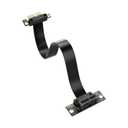SinLoon PCIe 4.0 X1 Extension Cable 90 Degree PCI-E 1X Male to Female Riser Cable (30CM)