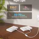 GOODEA Rechargeable Motion Sensor Night Lights for Stairs, Magnetic Stair Lights Indoor, Warm Dimmable Night Light for Hallway,Bathroom,Bedroom,Closet(8Pack)