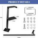 Universal Fit Boat Trailer Steps, Trailer Step Universal Fit for Boat Trailer Black Steel (2 Steps)