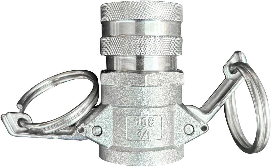 Home Brew Kettle Pot Stainless Steel Quick Disconnect Camlock Fitting - Female Qd X 1/2" Camlock Hombrew Hardware Fitting
