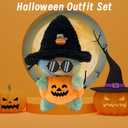 2 x 17cm Doll Clothes,Pumpkin Outfit with Witch Hat,6.7-Inch Doll Accessories,Halloween-Themed Clothes for 17cm Dolls,Halloween Costume for Collectible Dolls,Gift Idea