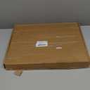 16" x 11.8" Oval Wood Decorative Tray with 58" Bead Garland, Farmhouse Coffee Table & Kitchen Island Dcor, Rustic Brown Entryway Console Tray for Styling, Candles & Small Items