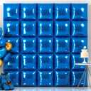 25PCS Dark Blue Square Foil Balloon Wall Backdrop Double Sided Dark Blue Square Sided Balloon Tunnel Kit for Birthday Graduation Party Wedding Anniversary and Baby Shower Decoration