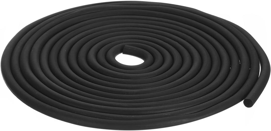 uxcell Foam Rubber Weather Seal Strip, 6.35mm(1/4") Diameter 10 Meters (32.81Ft) Long Round EPDM Rubber for DIY Gasket, Warehouse, Pads, Foam Tubing, Crafts