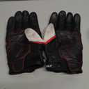 Men Women Climbing Motorcycle Racing Carbon Fiber Touch Screen Gloves Leather Glove Summer Winter Breathable Motorbike Moto Motocross Cycling offroad Items Protective Durable Offroad Protective Gear (Large, White)