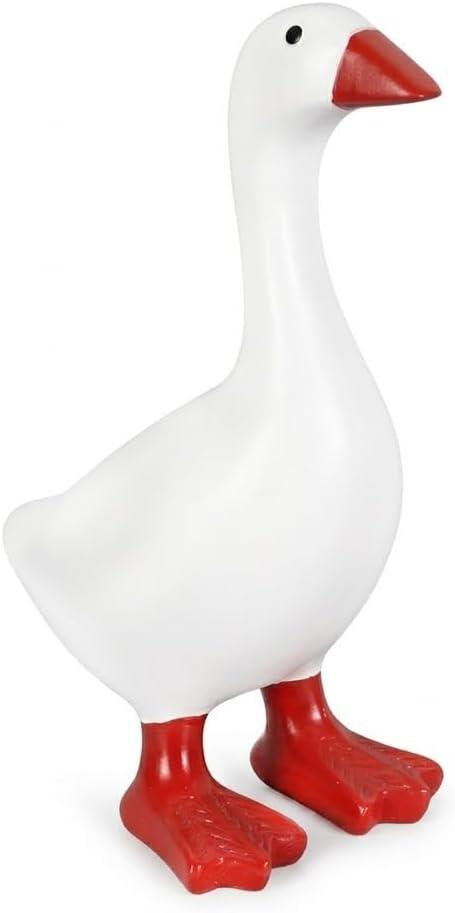 Desk Goose 7 inch, Mini Desktop Goose Statue Decor for Living Room Bedroom Bookshelf Coffe Table and Office Display