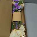 Floroom Artificial Greenery Stems Box Set, 45pcs with 9 Kinds of Faux Greenery Flowers Picks for DIY Bridal Bouquets Wedding Floral Arrangement Table Centerpieces, Lavender & Gold