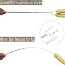 RAOMEIDE 32" Heavy Duty Hot Dog Roasting Sticks for Campfire, Smores Sticks for Fire Pit Long, Marshmallows Skewers (4 Pack)