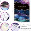 Monthly Planner 2026-2028 - 2 Year Planner 2026-2028, Jul.2026 - Jun.2028, 9" x 11", 2026-2028 Monthly Calendar, Calendar Planners with Inner Pocket, Twin-wire Binding, Tabs - Star