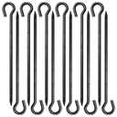 18 Inch Rebar Stakes 1/2" Diameter 12 Pack Heavy Duty Tent Stakes with Loop