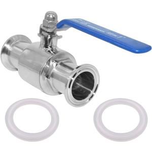 Beduan 1.5" Tri Clamp Ball Valve Stainless Steel Sanitary Valve for Home Brew, Brewing (1 inch Tube OD)
