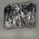 Plastic Spoons Individually Wrapped, 100pcs Heavy Duty Disposable Spoons Bulk - Ideal for Parties, Restaurants, Travel & Takeout (Black)