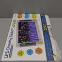 Rechargeable LED Drawing Board, 15 Inch 9-Color Light Modes Neon Art Light Up Writing Tablet Tracing Pad for Kids, Sketching Gift Toy for Teens, 5 Markers, 10 Tracing Sheets (White)