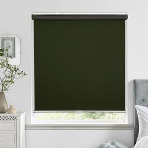 ALLBRIGHT Classic 100% Blackout Cordless Roller Shades for Windows, Spring System Roller Blinds with UV Protection Thermal Insulated, Easy to Install (41"Wx 72"H)