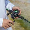 KastKing Zephyr Dual-Tip Baitcaster & Spinning Fishing Rod and Reel Combo, Cast: 7'0"- M& MH- Dual-tip Rod - Left Handed