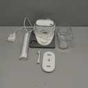 Electric Toothbrush with Water Flosser 3-in-1 Combo, Professional Sonic Toothbrush for Adults, 3 Brush Modes+5 Floss Speeds, Rechargable, 2.0 Flossing Toothbrush for Oral Care, Portable Travel Case (White)