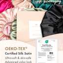 2 x BONNET QUEEN Silk Bonnet for Sleeping Women Satin Bonnet Hair Bonnet Adjustable Reversible Double Layered Sleep Night Cap for Curly Hair Jade and Pink (One Size)