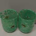 2026 Superbowl Party Supplies,Football Icon Juice Glasses - 2 Pcs Icon Glass Cups, Football Parties and Tailgate Events,Football Accessories Birthday Valentine'S Day Giftsa (Green,Football Icon)