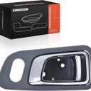 A-Premium Front Right Passenger Side Interior Door Handle Compatible with Honda Pilot 2003-2008, Green Housing with Chrome Lever, Replace# 72125-S9V-A01ZA